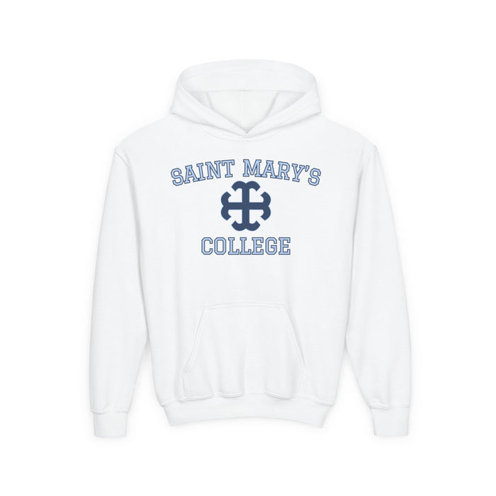 Youth Saint Mary's College Hoodie Navy/Belles Blue | Smick | French Cross | Better in Blue Co.