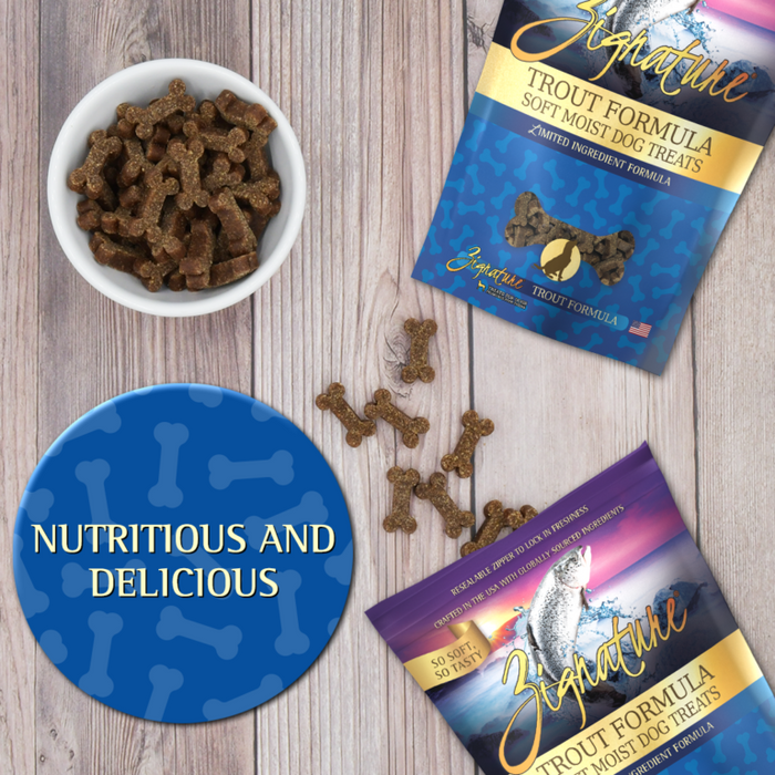 Zignature Trout Soft Moist Treats for Dogs